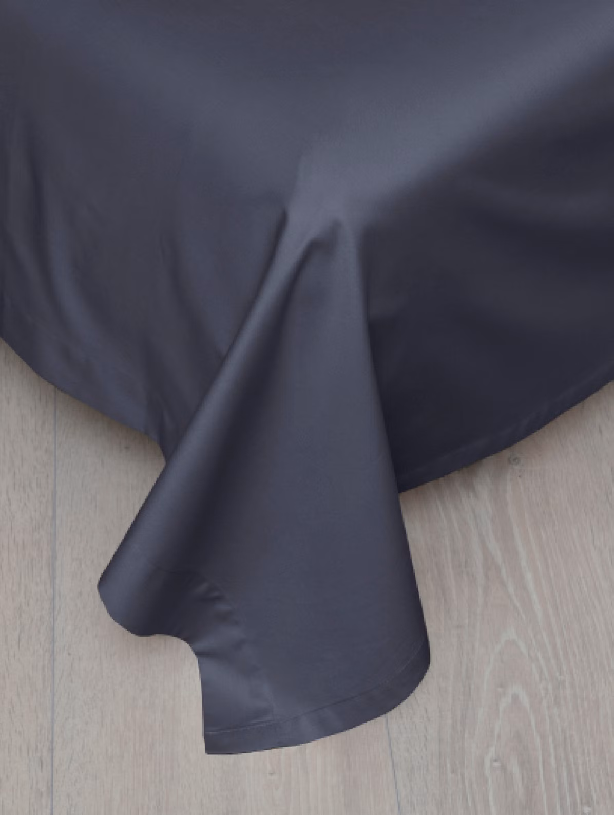 Elegance slätt lakan mörk blå