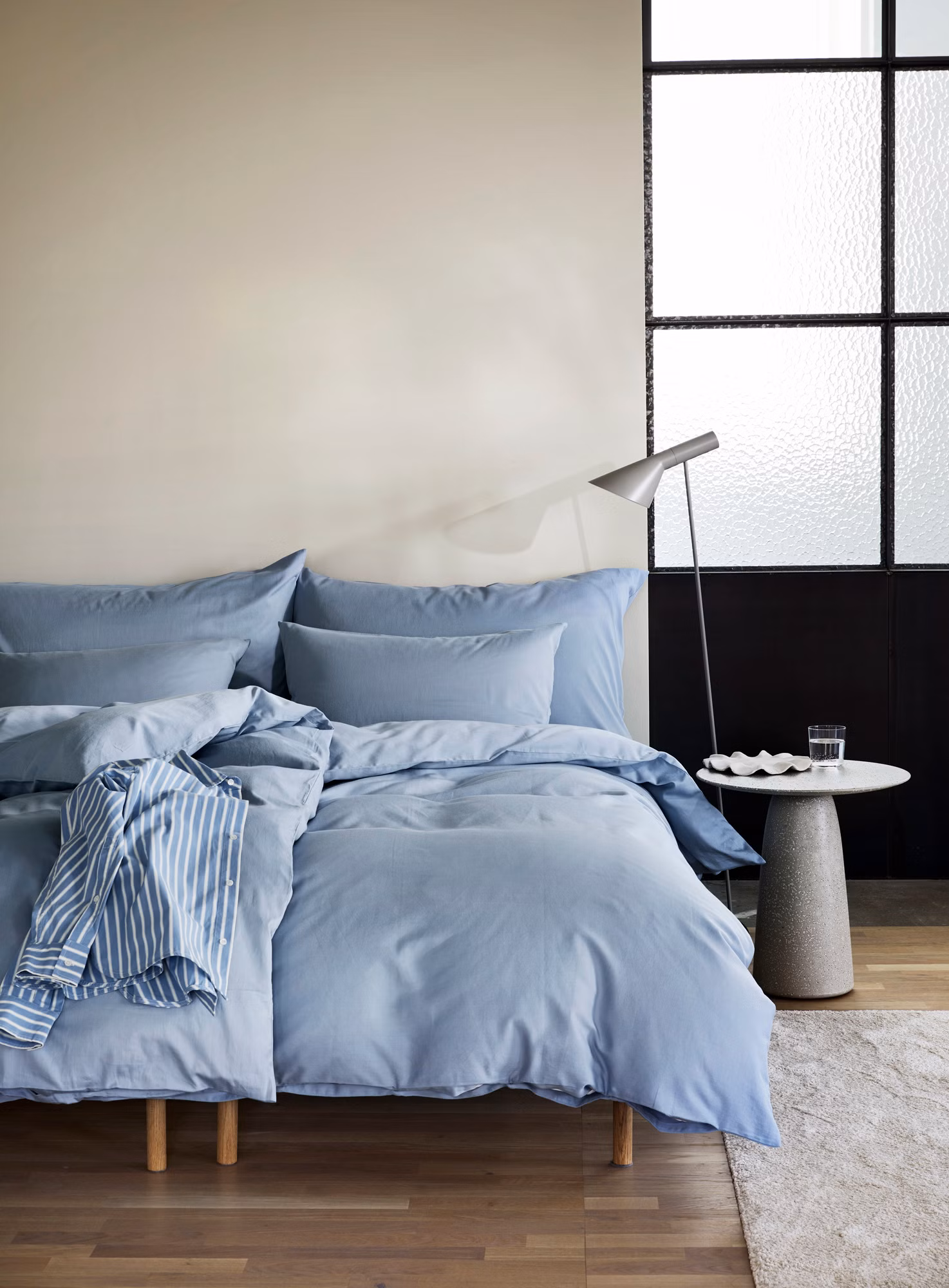 Harmoni påslakanset ljus blå