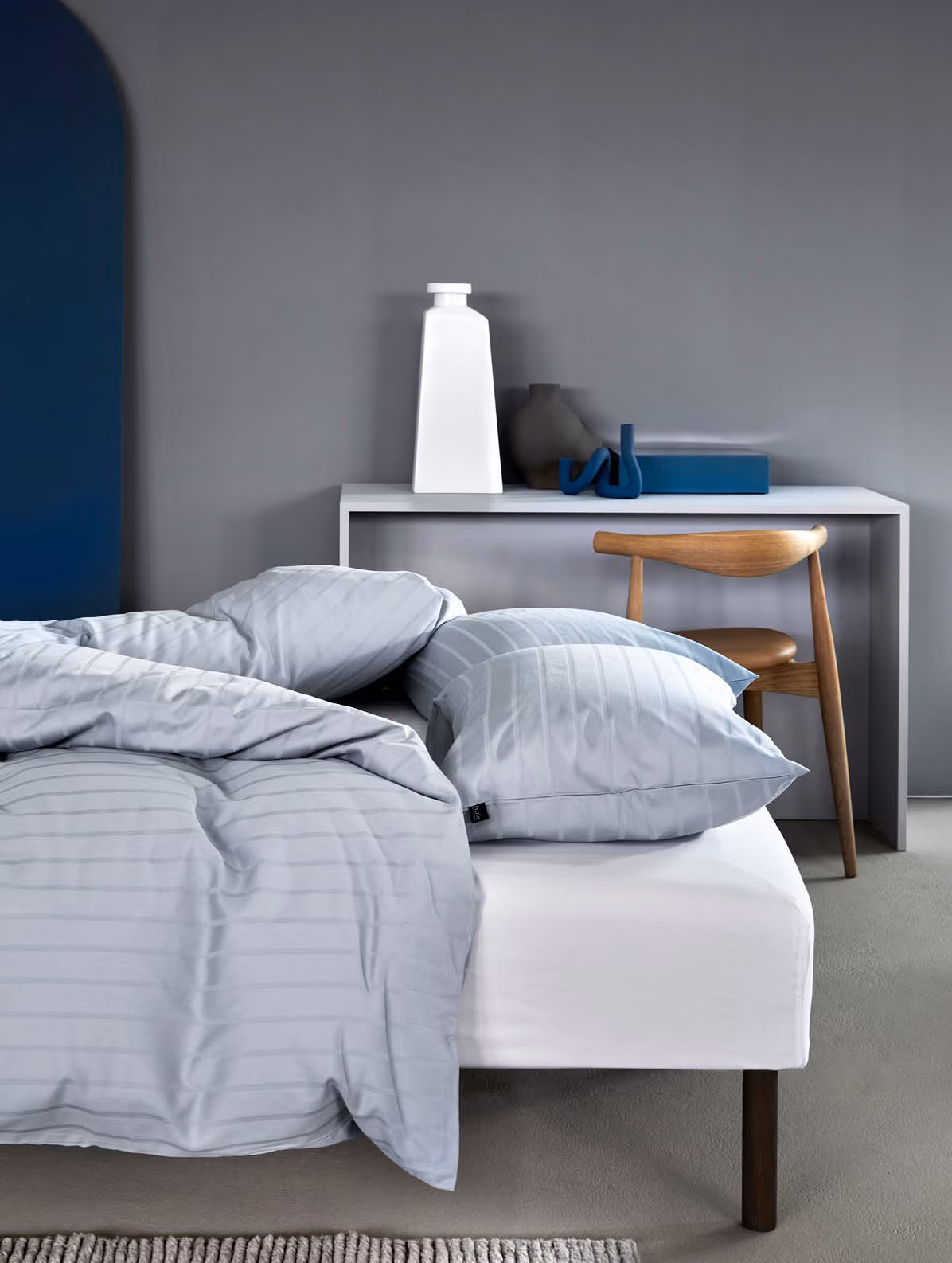 Milano påslakanset dämpad blå