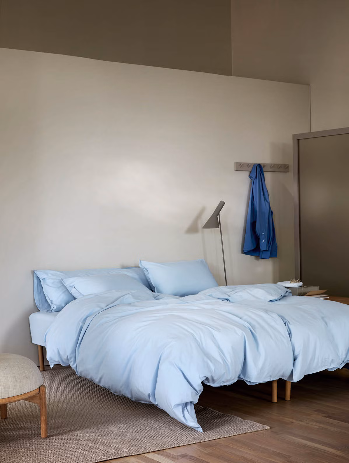 Frøya påslakanset ljus blå