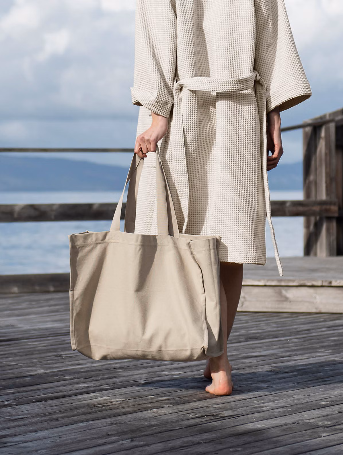 Atlantic beach bag beige